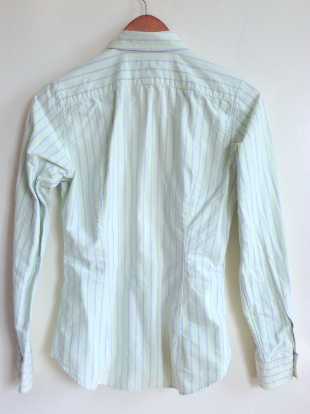Ralph Lauren Mint Green & Lavender Striped Button-Down Shirt - Picture 10 of 11